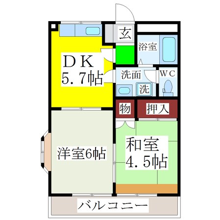 三百 徒歩13分 1階の物件間取画像